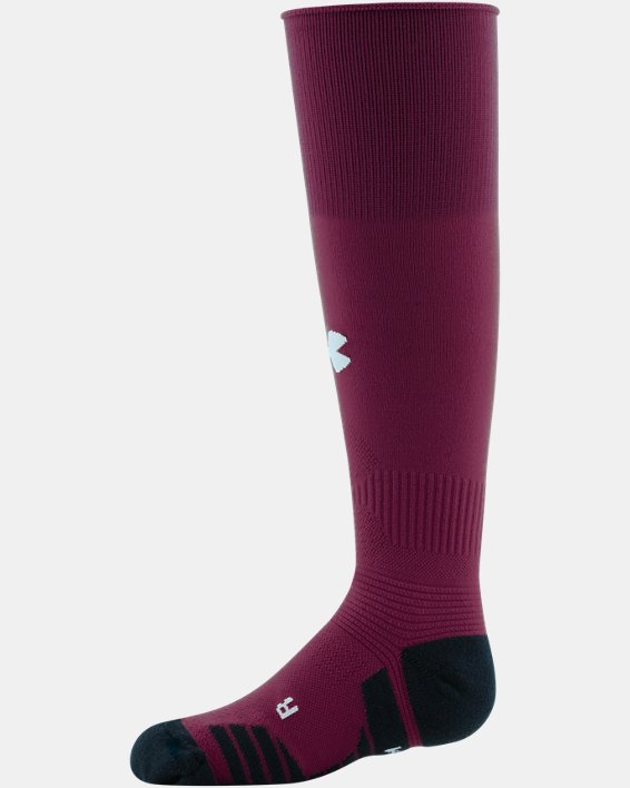 Kids' UA Soccer Over-The-Calf Socks, Maroon, pdpMainDesktop image number 1